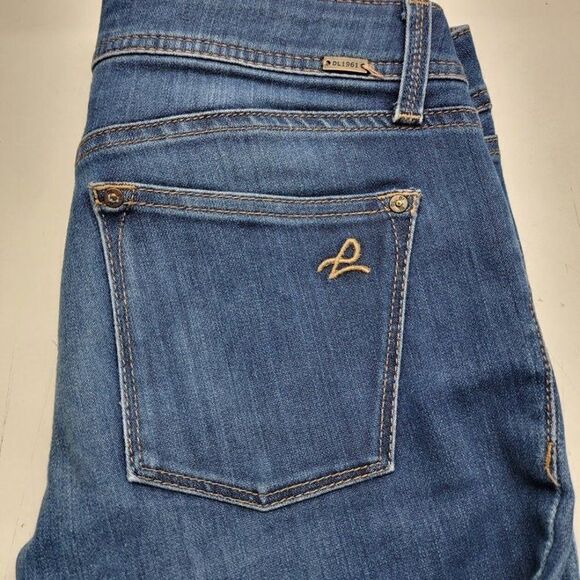 DL1961 Emma Skinny Jeans Women's Size 25 Medium Wash Blue Stretch 28X28 - Picture 13 of 14